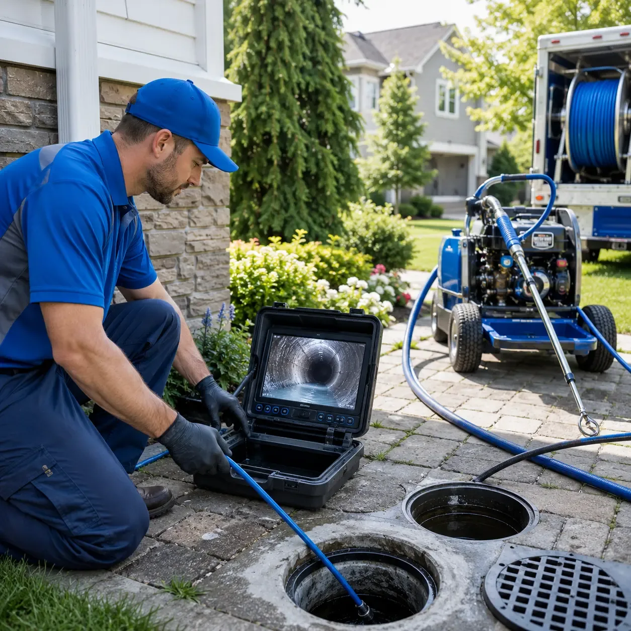 Outdoor drain cleaning professionals serving Glen Flora, TX